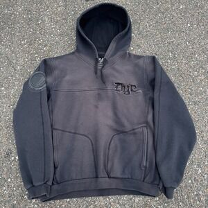 Vintage Dye Paintball Hoodie Jacket Black Size XL Black Faded Sweatshirt